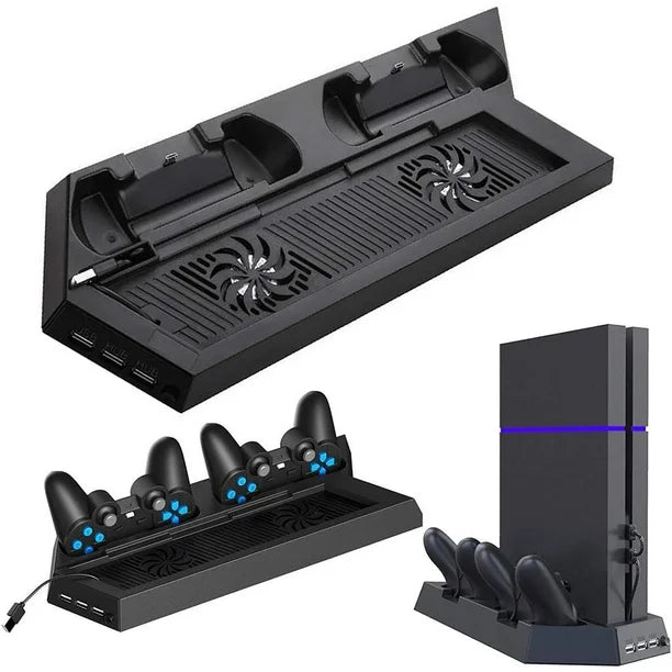 Base vertical de carga y Ventilador de PS4