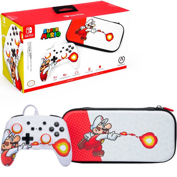 Control Alambrico + Forro Nintendo Switch Mario