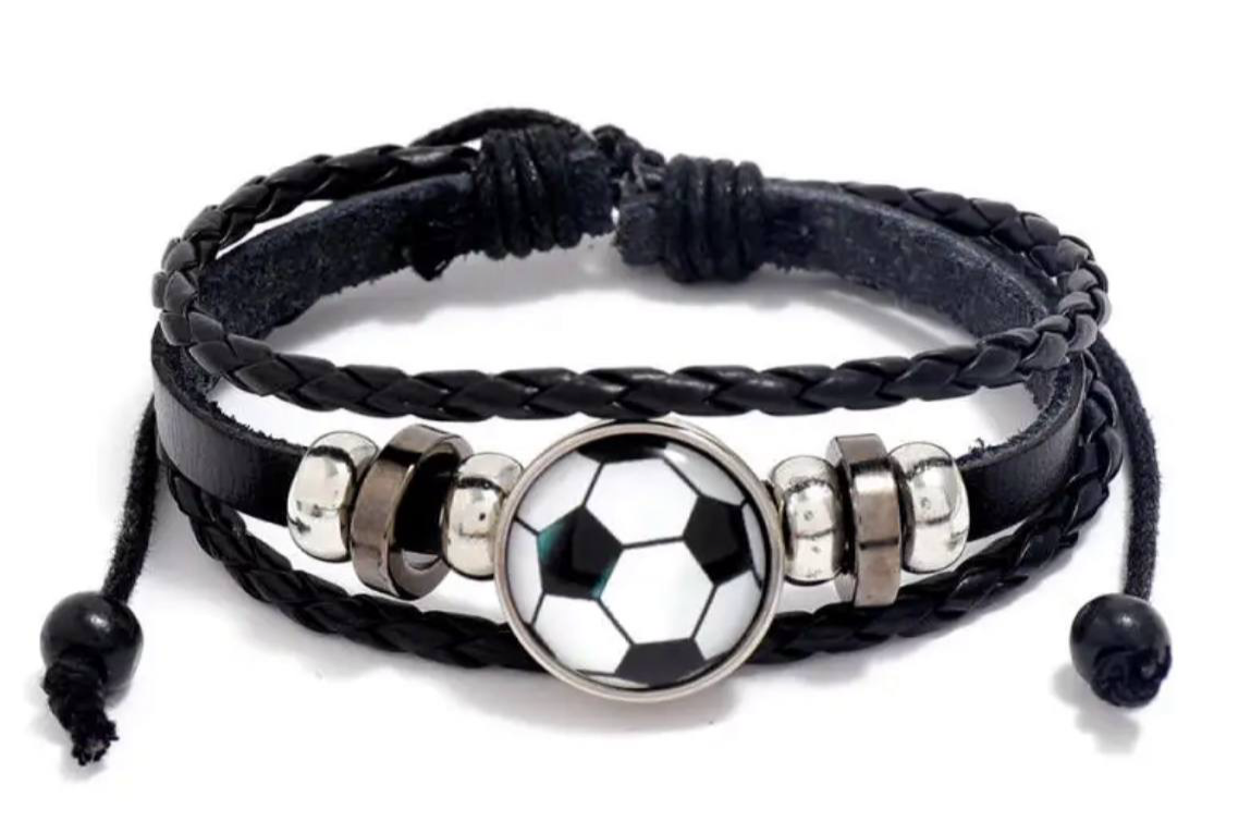 Pulseras brazaletes de balón de futbol