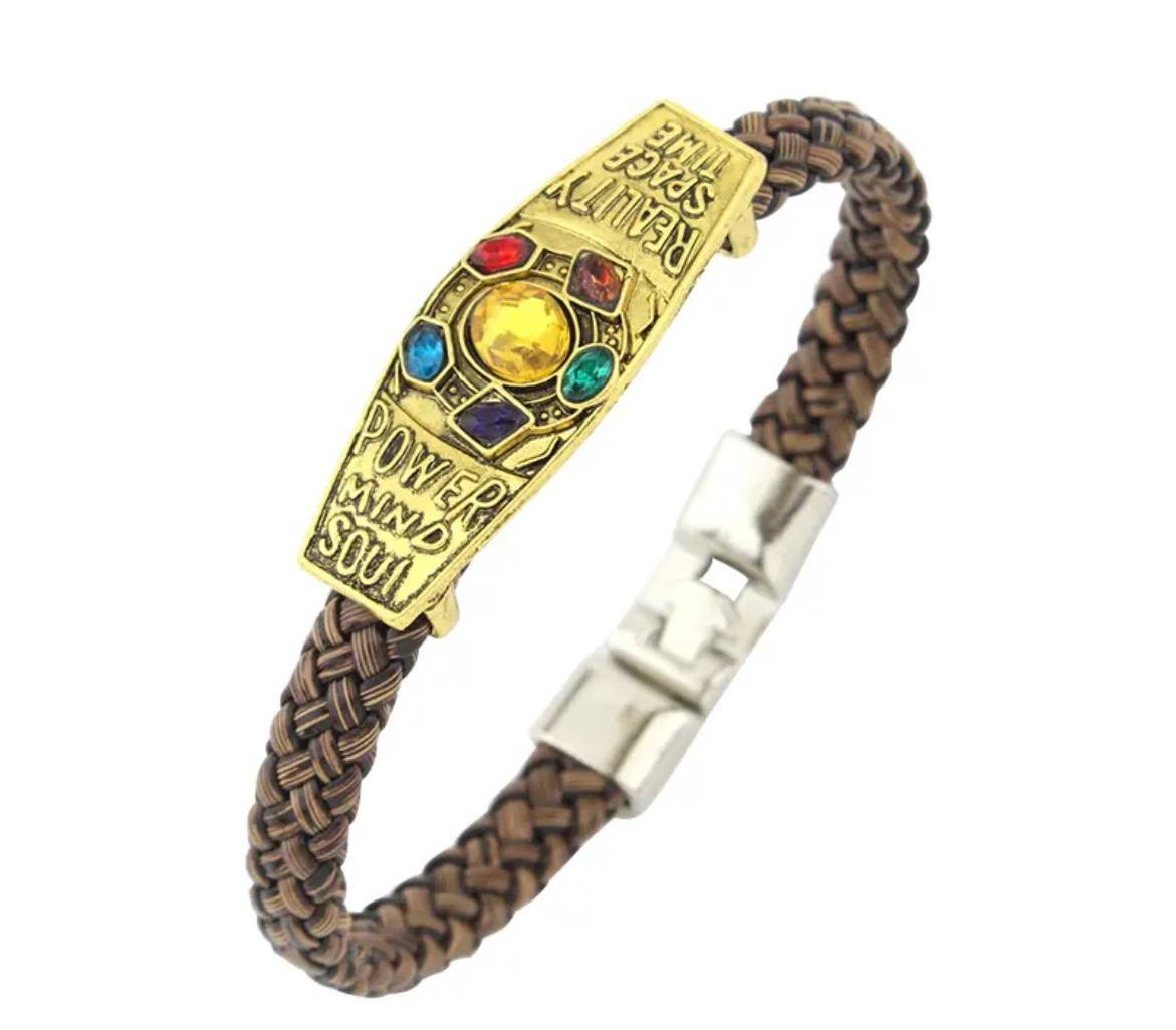 Pulsera brazalete de gemas del infinito