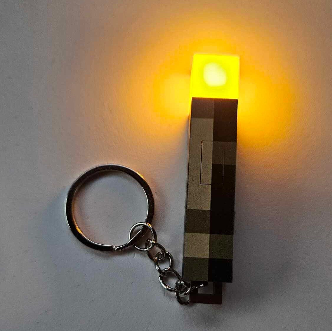 Llavero Antorcha de Minecraft Recargable