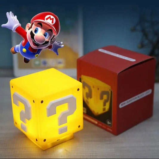 Lámpara ? Bloque de súper Mario Bros recargable