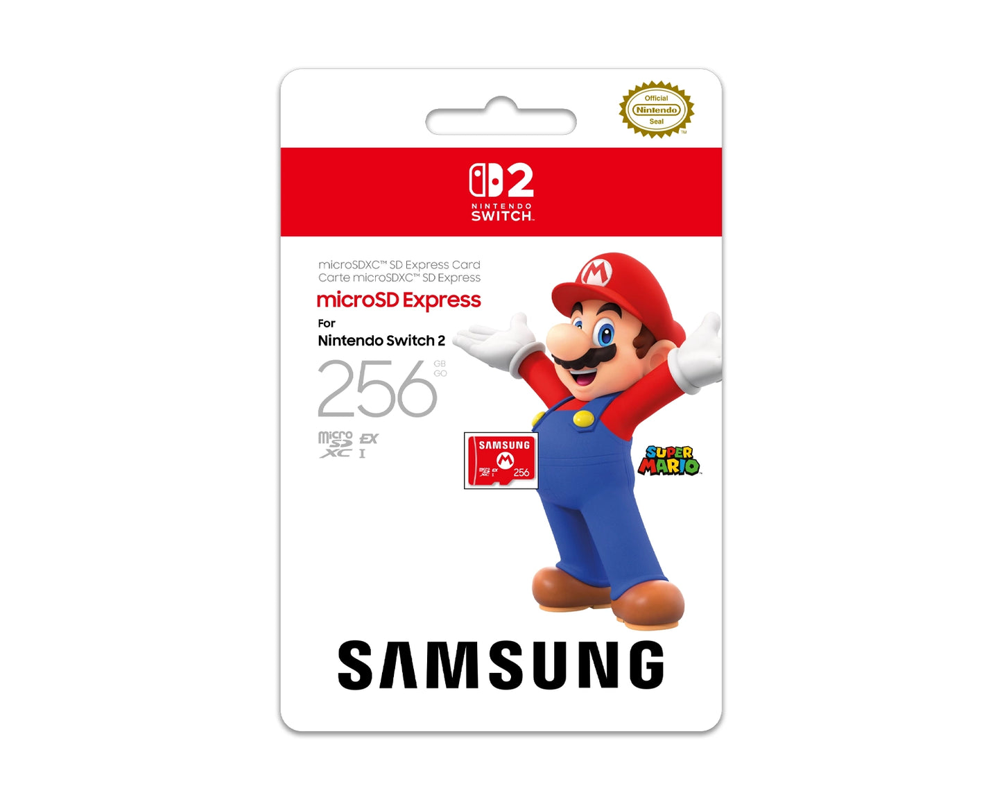 Memoria MicroSD Samsung 256GB para Nintendo Switch 2