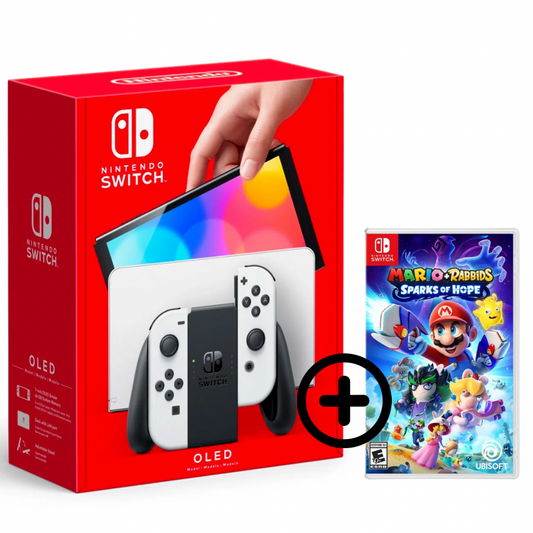 Nintendo Switch Oled Japonesa + Mario Rabitts Spark of hope