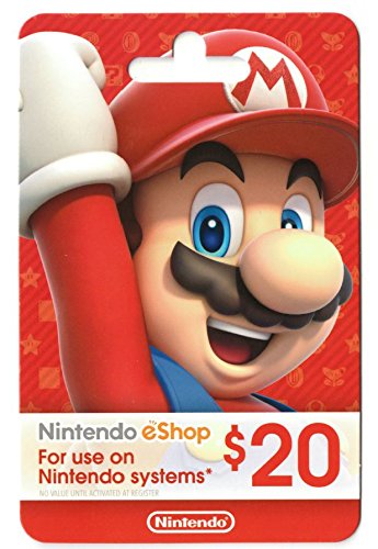 Nintendo Eshop 20$ (Tarjeta Fisica)