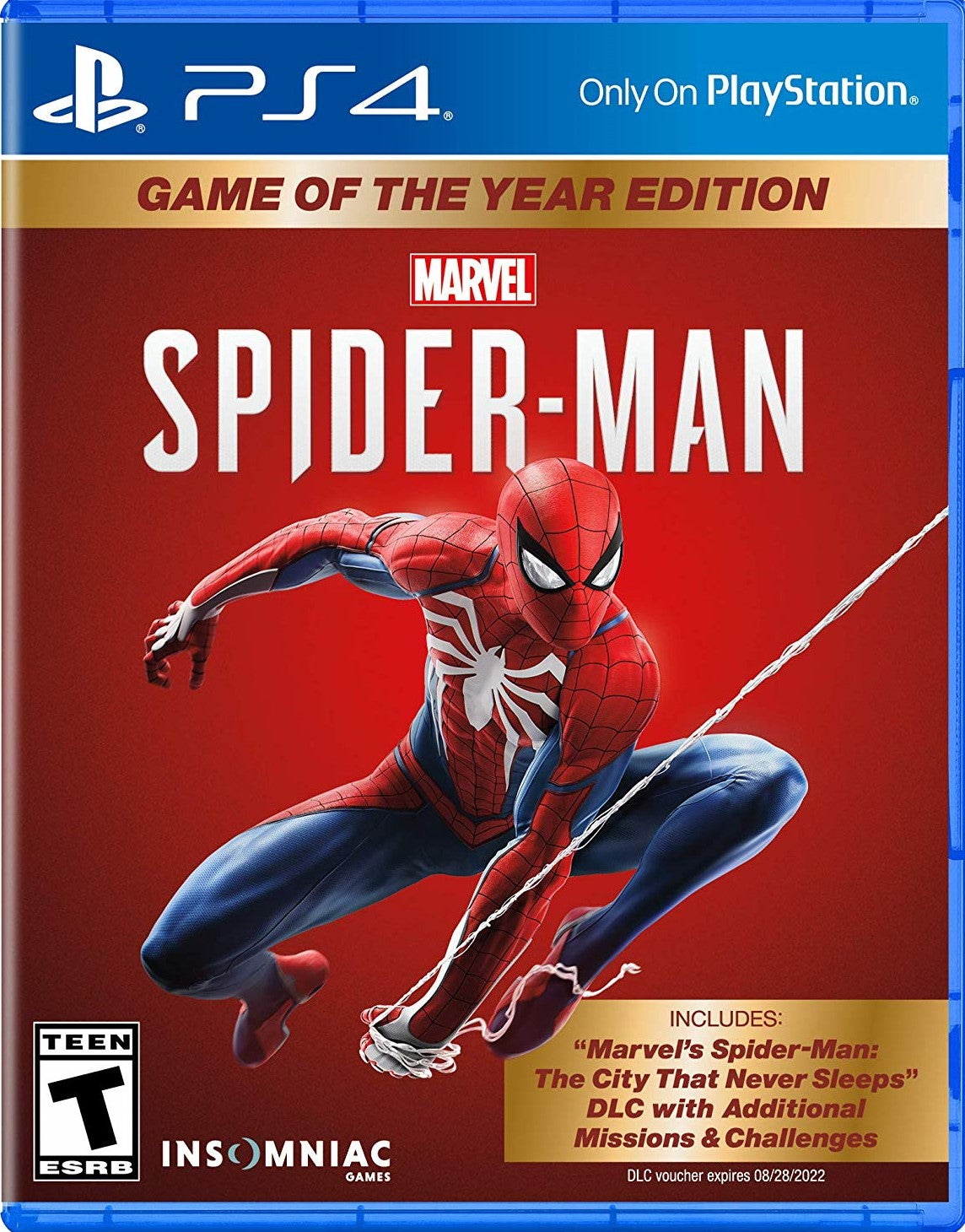 SpiderMan Game of The Year Edition GOTY PS4