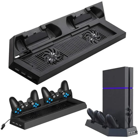 Base vertical de carga y Ventilador de PS4