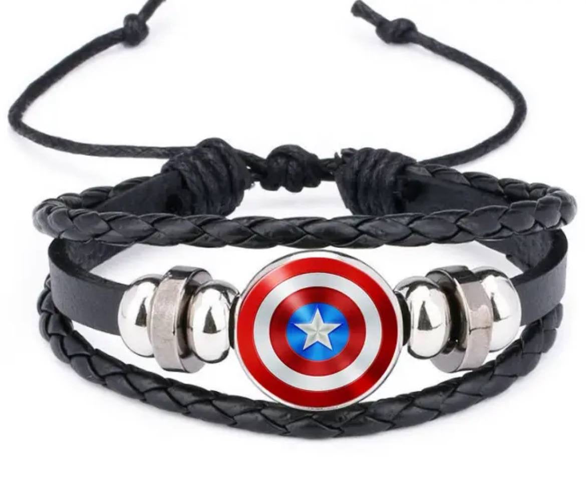 Pulsera brazalete del Escudo de Capitán América