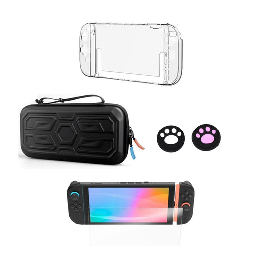 Forro Estuche Negro 4 en 1 Nintendo Switch 2