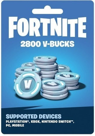 Fortnite V-Bucks 2800 Pavos (tarjeta física)