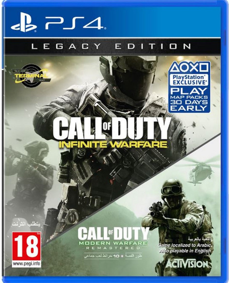 Call Of Duty 2 en 1 Infinite Warfare Legacy Edition/ Modern Warfare ps4